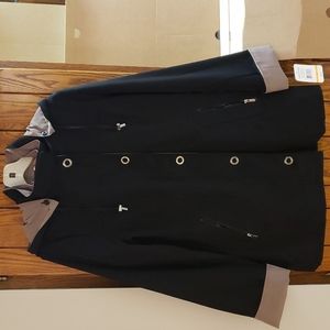 Black & Tan Breckenridge Raincoat, Small, NWT